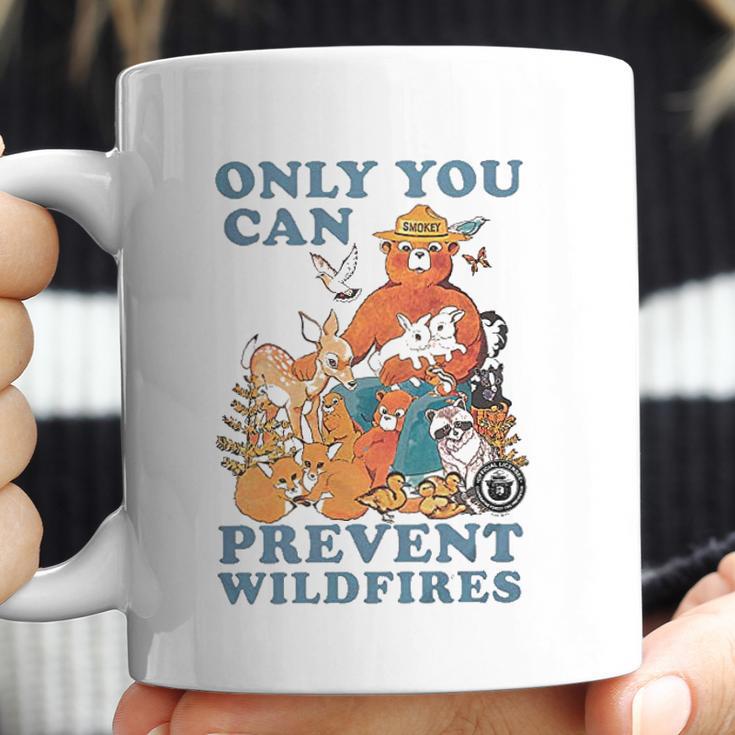 Luv Smokey Bear Only You Can Prevent Wild Fires Ringer Coffee Mug