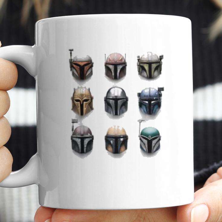 The Mandalorian Battle Worn Helmets Coffee Mug