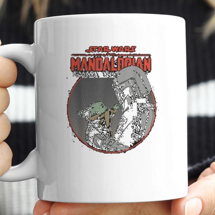 The Mandalorian Mando And The Child Retro Coffee Mug