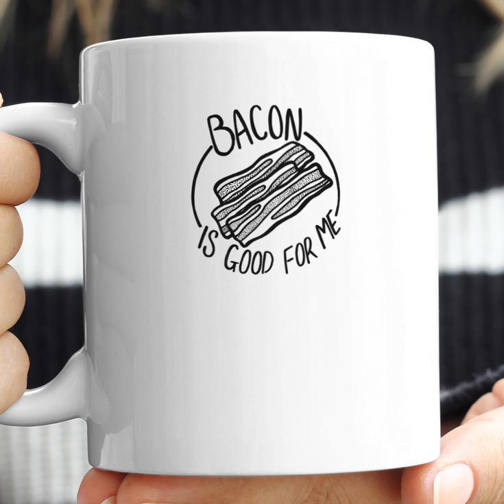 Mens Bacon Is Good For Me Meat Eater Funny Carnivore Gifts Coffee Mug