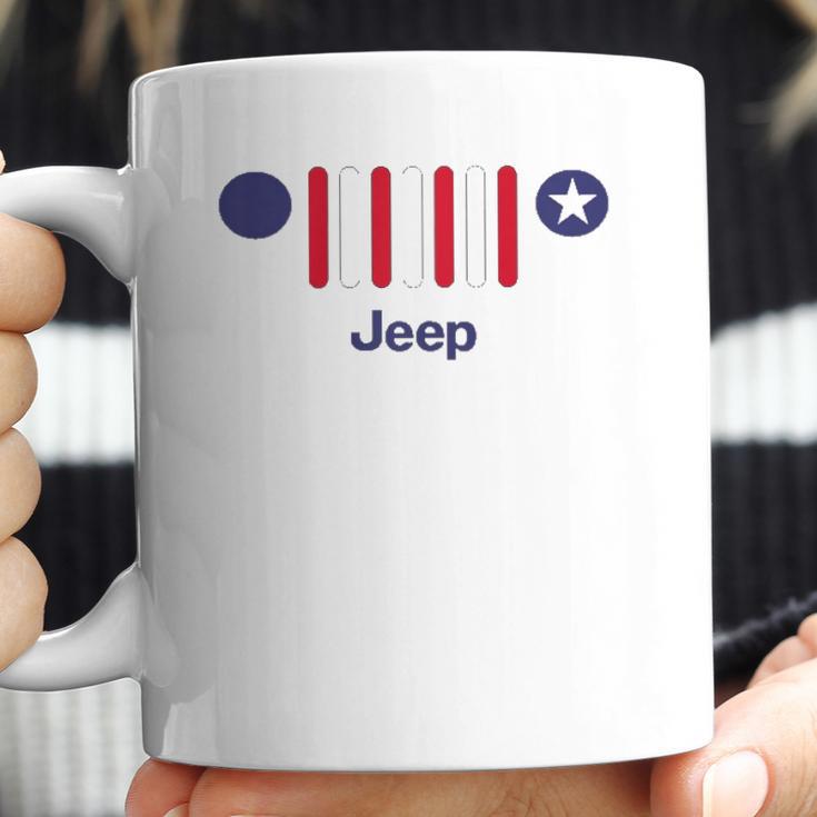 Mens Jeep America 7-Slot Grille Coffee Mug