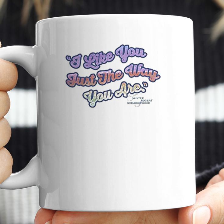 Mister Rogers Just They Way You Are Sheer Fitted Coffee Mug