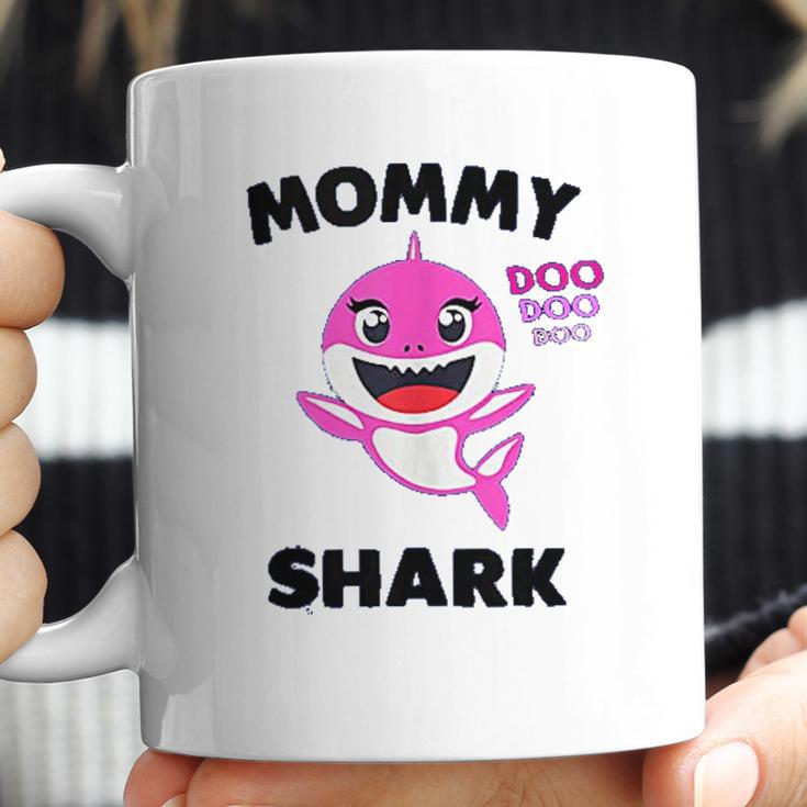 Mommy Shark Gift For Mom Shark Baby Cute Matching Family Coffee Mug