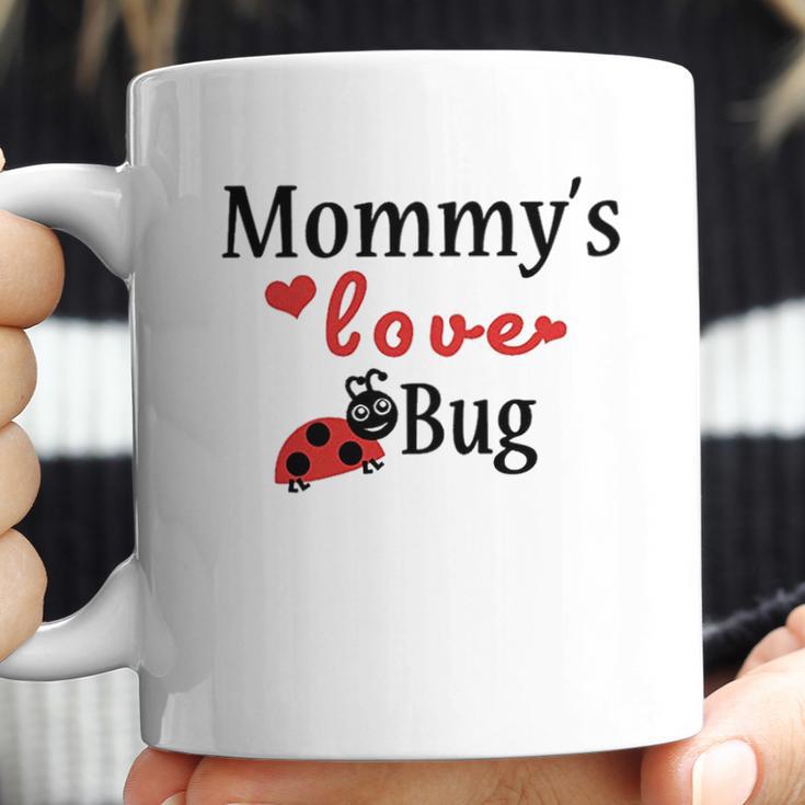 Mommys Love Bug White Puppy Dog Coffee Mug