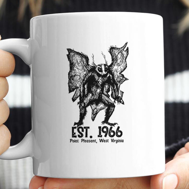 Mothman Est 1966 Point Pleasant West Virginia Red Eye Cryptid Coffee Mug