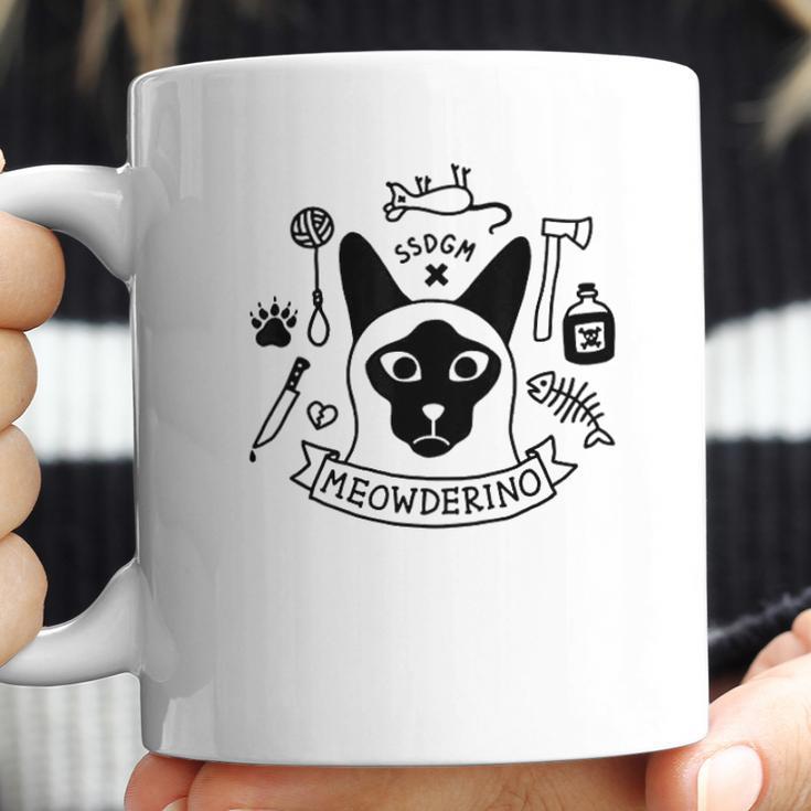 Murderino Meowderino Cat Lady Coffee Mug