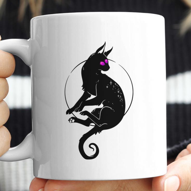 Mystic Black Cat With Third Eye Coffee Mug