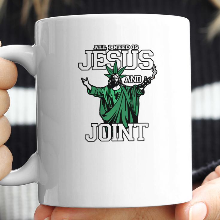 All I Need Is Jesus And Joint Coffee Mug