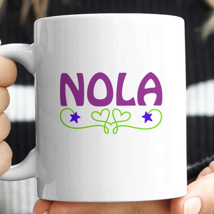 Nola Black Coffee Mug