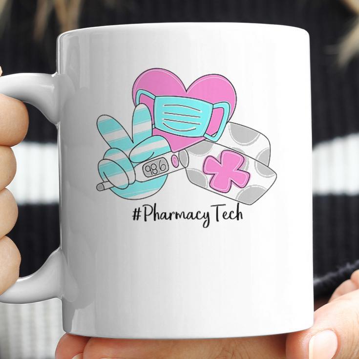 Peace Love Nursing Pharmacy Tech Coffee Mug