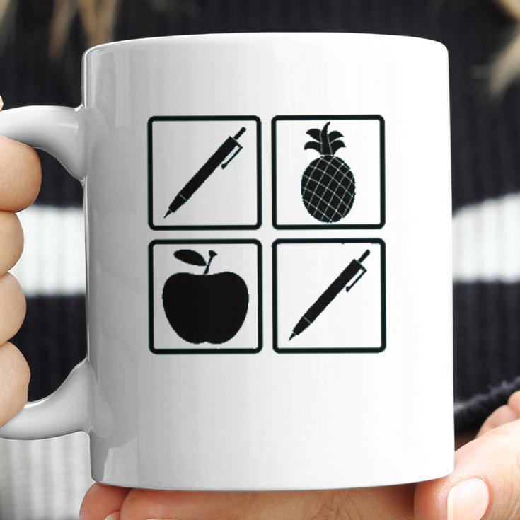 Pen Pineapple Apple Pen A Nice Funny Humor Coffee Mug