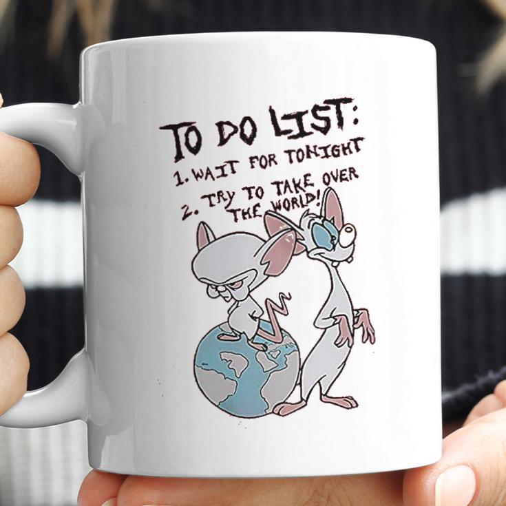 Pinky And The Brain To Do List Coffee Mug