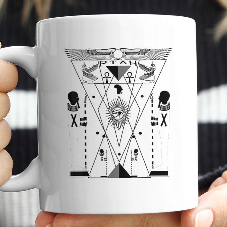 Ptah Egyptian God Sacred Geometry Science Kemetic Coffee Mug