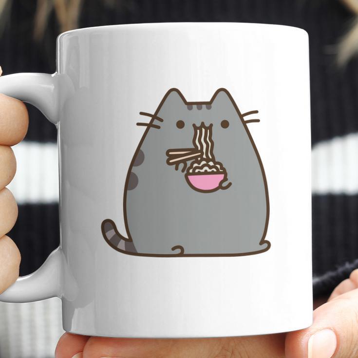 Pusheen The Cat Eating Noodles Coffee Mug