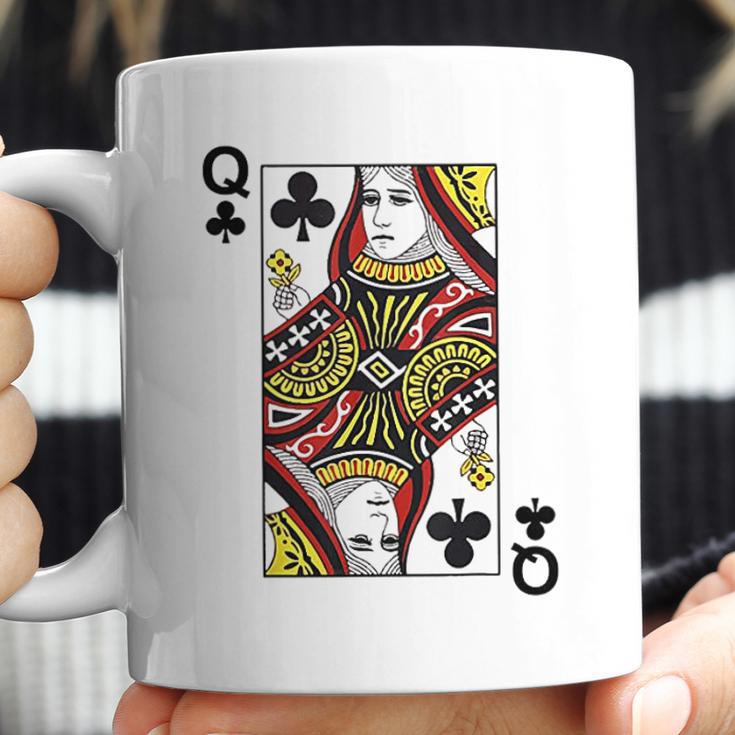 Queen Of Clubs Blackjack Playing Cards Coffee Mug