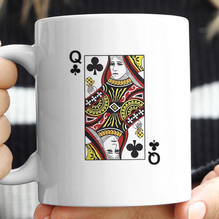 Queen Of Clubs Blackjack Playing Cards Coffee Mug