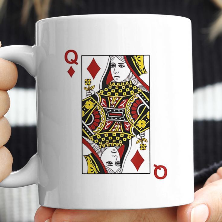 Queen Of Diamond Cards Poker Q Coffee Mug