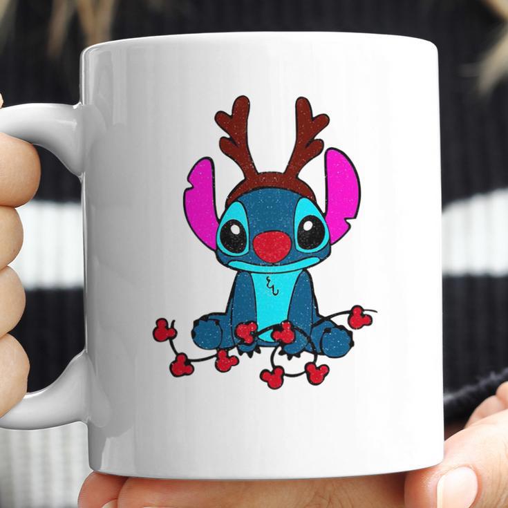 Reindeer Stitch Merry Christmas Coffee Mug