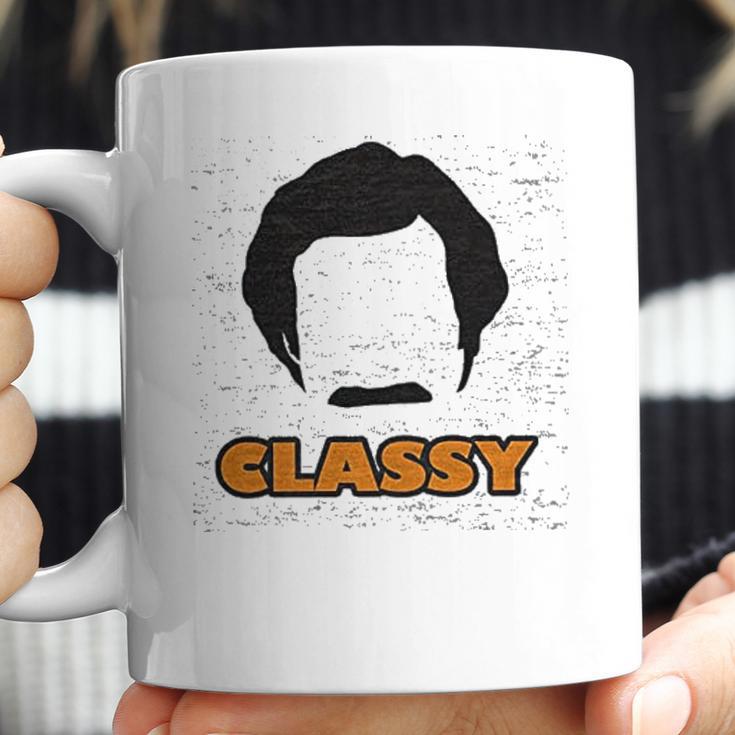 Ripple Junction Anchorman 2 Classy With Rons Hair Shape Coffee Mug