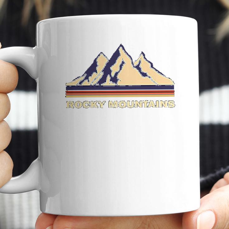 Rocky Mountains Retro Nature British Columbia Coffee Mug