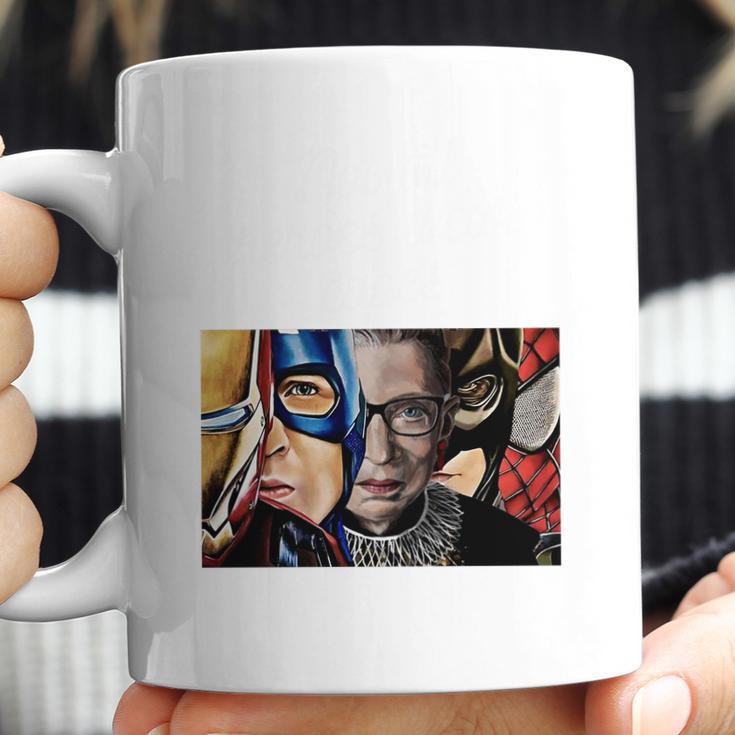 Ruth Bader Ginsburg And Avengers Not All Heroes Wear Capes Shirt Coffee Mug