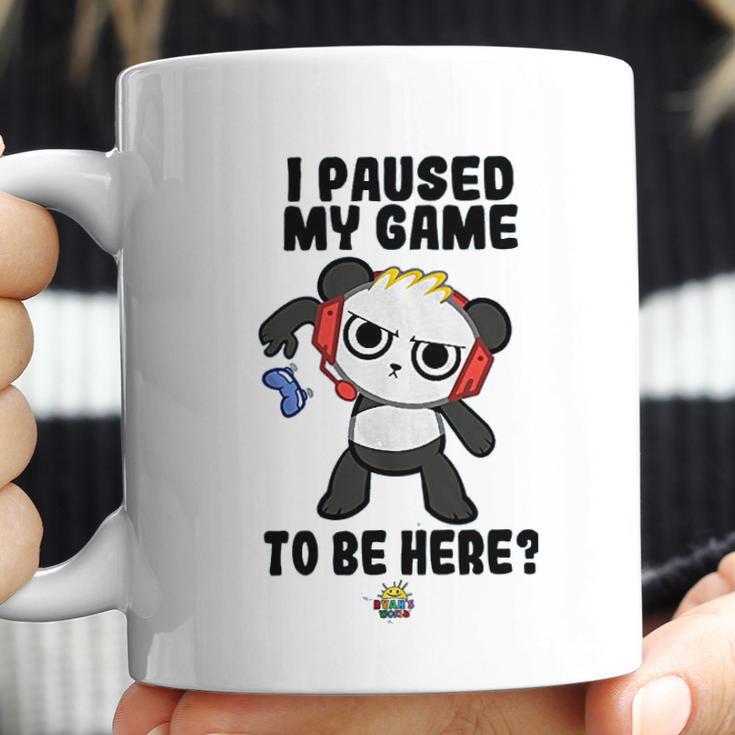 Ryans World Combo Panda I Paused My Game To Be Here Boys Coffee Mug