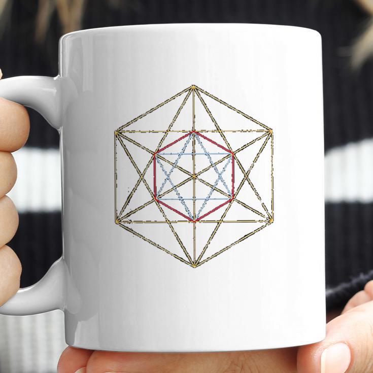 Sacred Geometry Merkabah Cube Of Archangel Metatron Coffee Mug