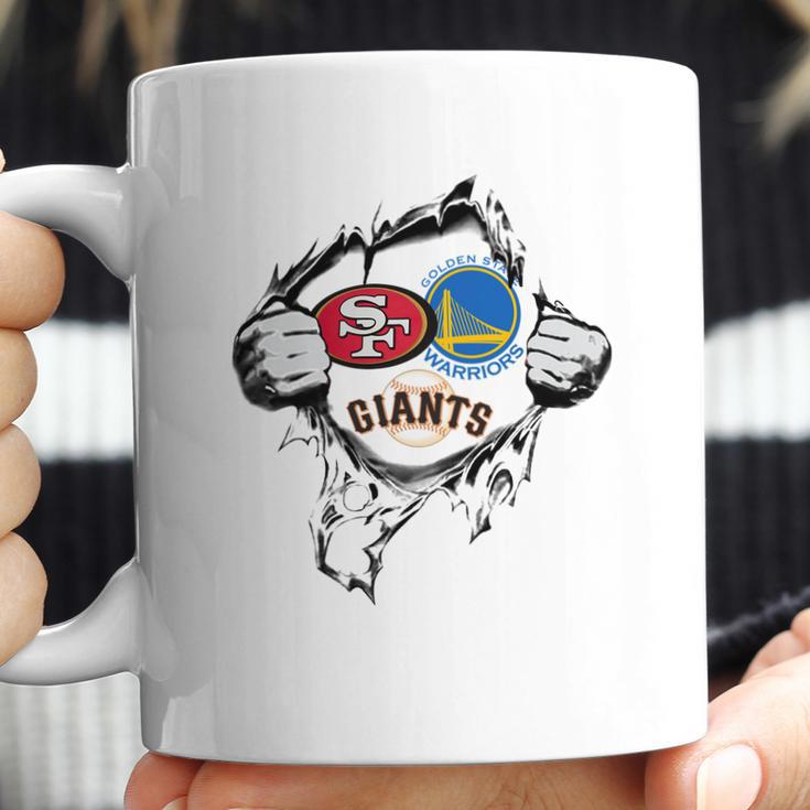 San Francisco 49Ers Golden State Warriors And San Francisco Giants Heartbeatt ShirtShirt Tee 1 Coffee Mug