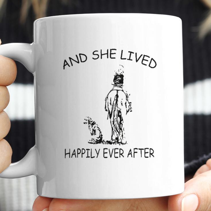 And She Lived Happily Ever After Funny Horse Dogs Coffee Mug