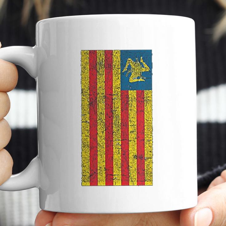 Sicilian Pride Sicilia Sicilian Flag Trinacria Faded Coffee Mug