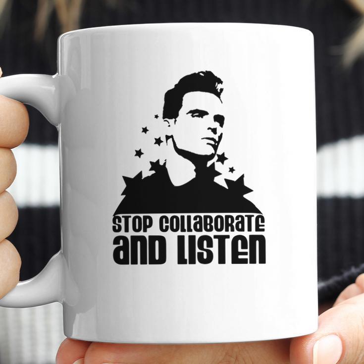 Sky Blue Stop Collaborate And Listen Men Coffee Mug