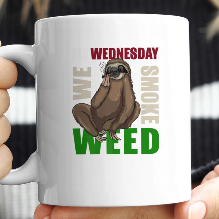 Sloth Stoner Wednesday Marijuana Weed Ganja Gift Coffee Mug