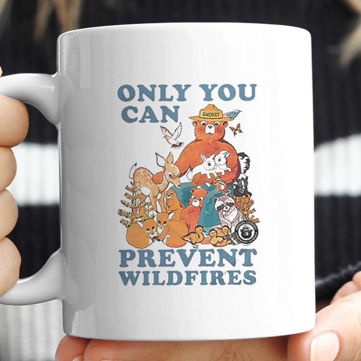 Smokey The Bear Only You Can Prevent Wild Fires Ringer Coffee Mug