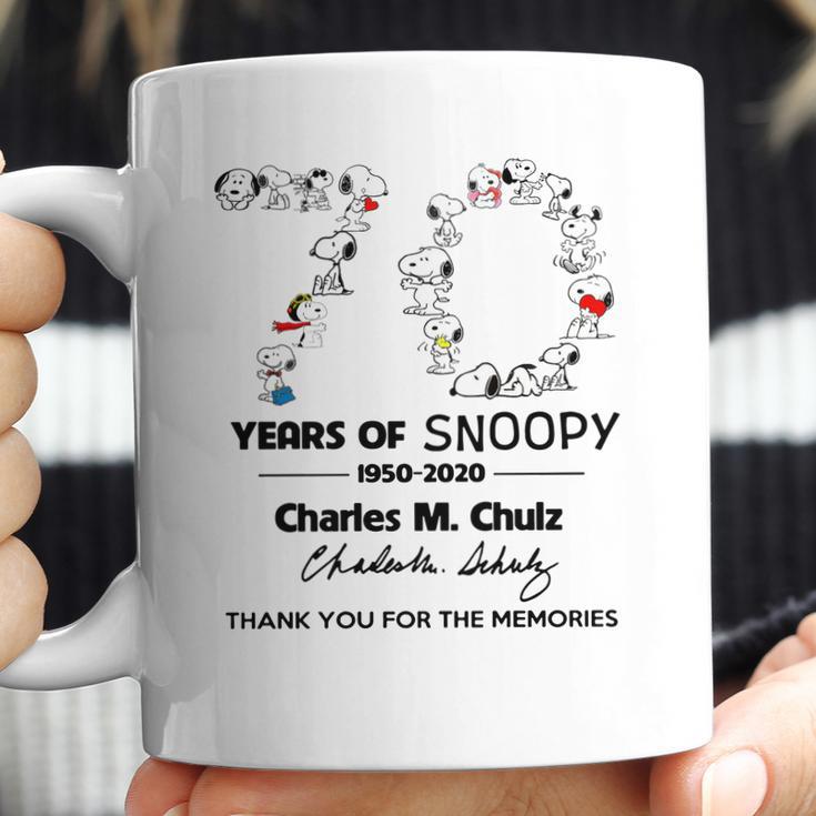 Snoopy 70Th Anniversary 1950 2020 Charles M Schulz Thank You T-Shirt Coffee Mug