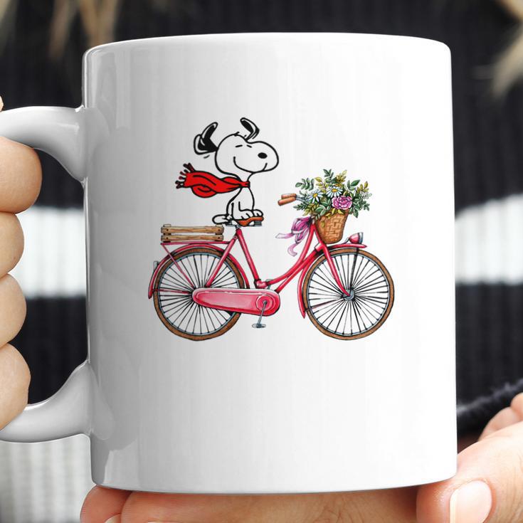 Snoopy And Bicycle Shirt Coffee Mug