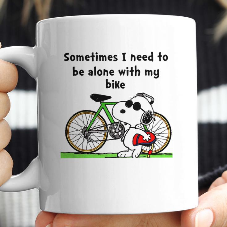 Snoopy Bike Coffee Mug