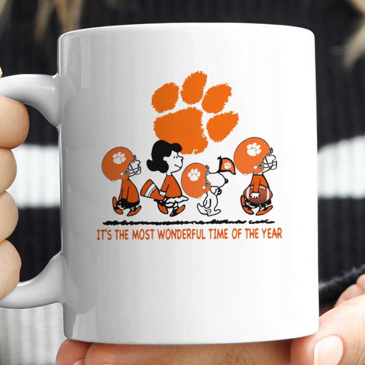 Snoopy And Friends Clemson Tigers Its The Most Wonderful Time Of The Year Shirt Mf Coffee Mug