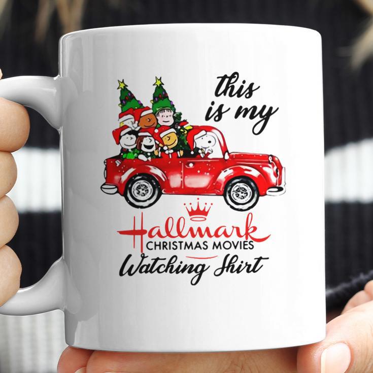 Snoopy Hallmark Christmas Movie Watching Coffee Mug