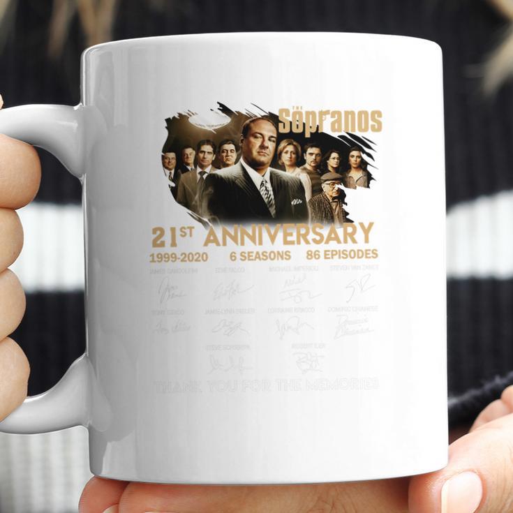 Sopranos 21St Anniversary 1999 2020 6 Seasons 86 Episodes Signatures Shirth Coffee Mug