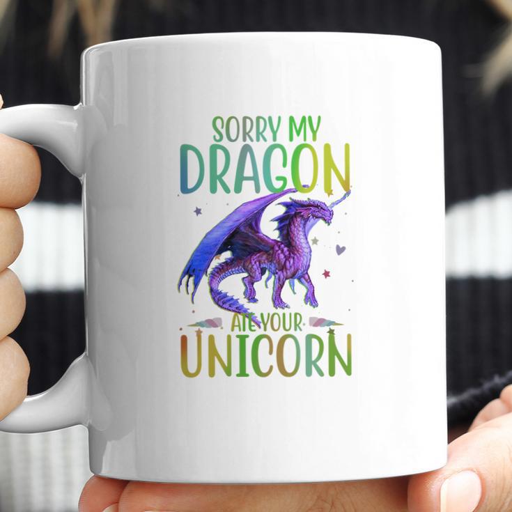 Sorry My Dragon Ate Your Unicorn Coffee Mug