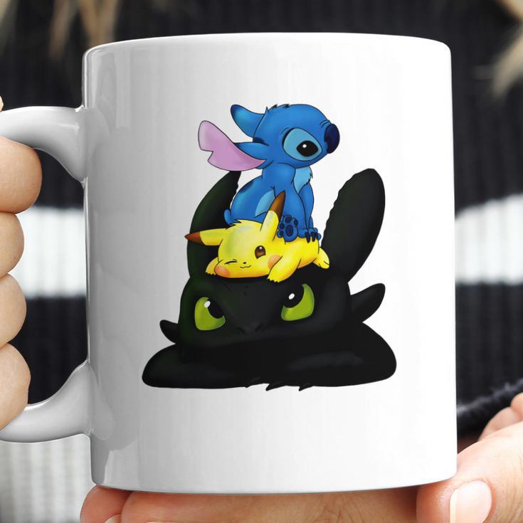 Stitch Pokemon Grinch Coffee Mug