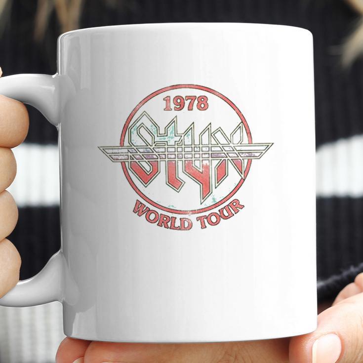 Styx Circle 1978 World Concert Tour Music American Rock Band Coffee Mug