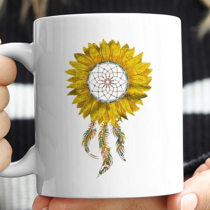 Sunflower Tribal Dreamcatcher Summer Flower Floral Design Unisex SunflowerSunflower Sunflower S Sunflower Gift Coffee Mug