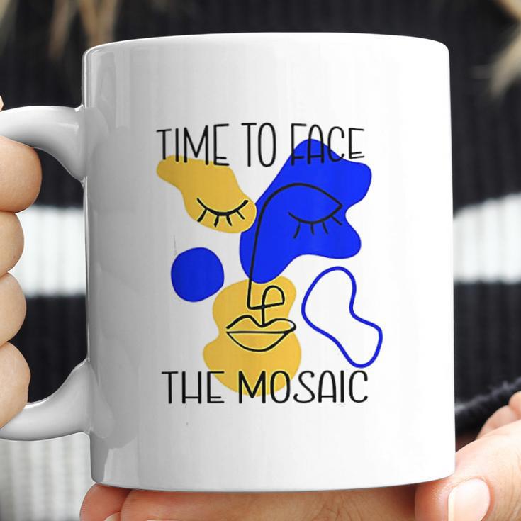 Time To Face The Mosaic Funny Creative Art Gift Coffee Mug