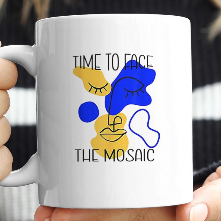 Time To Face The Mosaic Funny Creative Art Gift Coffee Mug