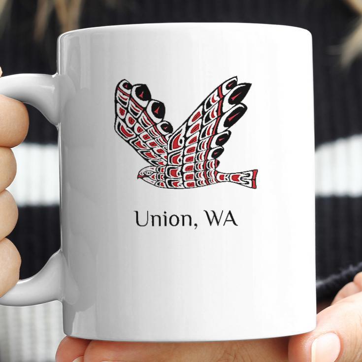 Union Wa Red Tail Hawk Native American Indian Coffee Mug