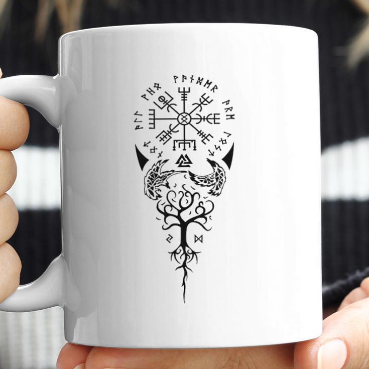 Viking Compass Protection Old Norse Warrior Coffee Mug