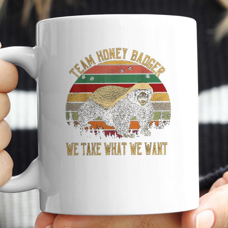 Vintage Honey Badger Team We Take What We Want Coffee Mug