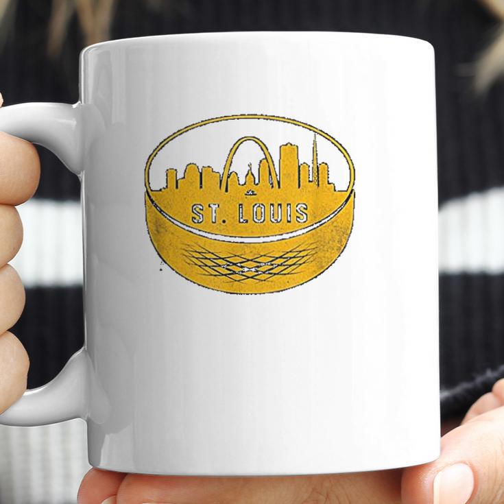 Vintage St Louis Missouri Cityscape Hockey Retro Coffee Mug