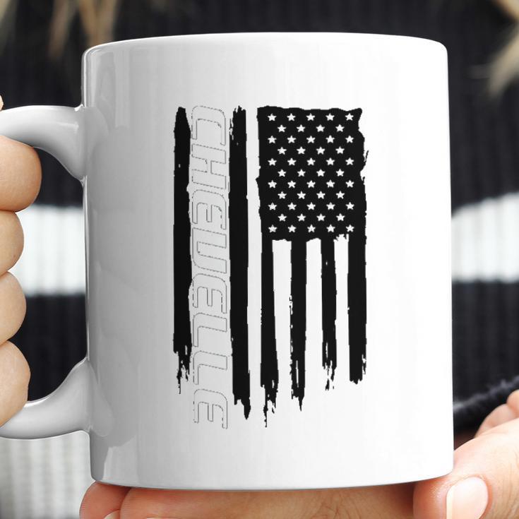 Wheel Spin Addict Chevelle Usa Flag Coffee Mug